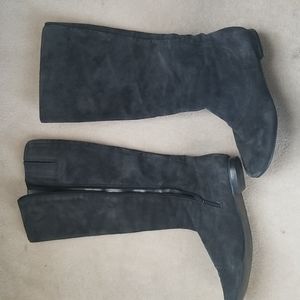 Nine West Gray Faux Suede Boots